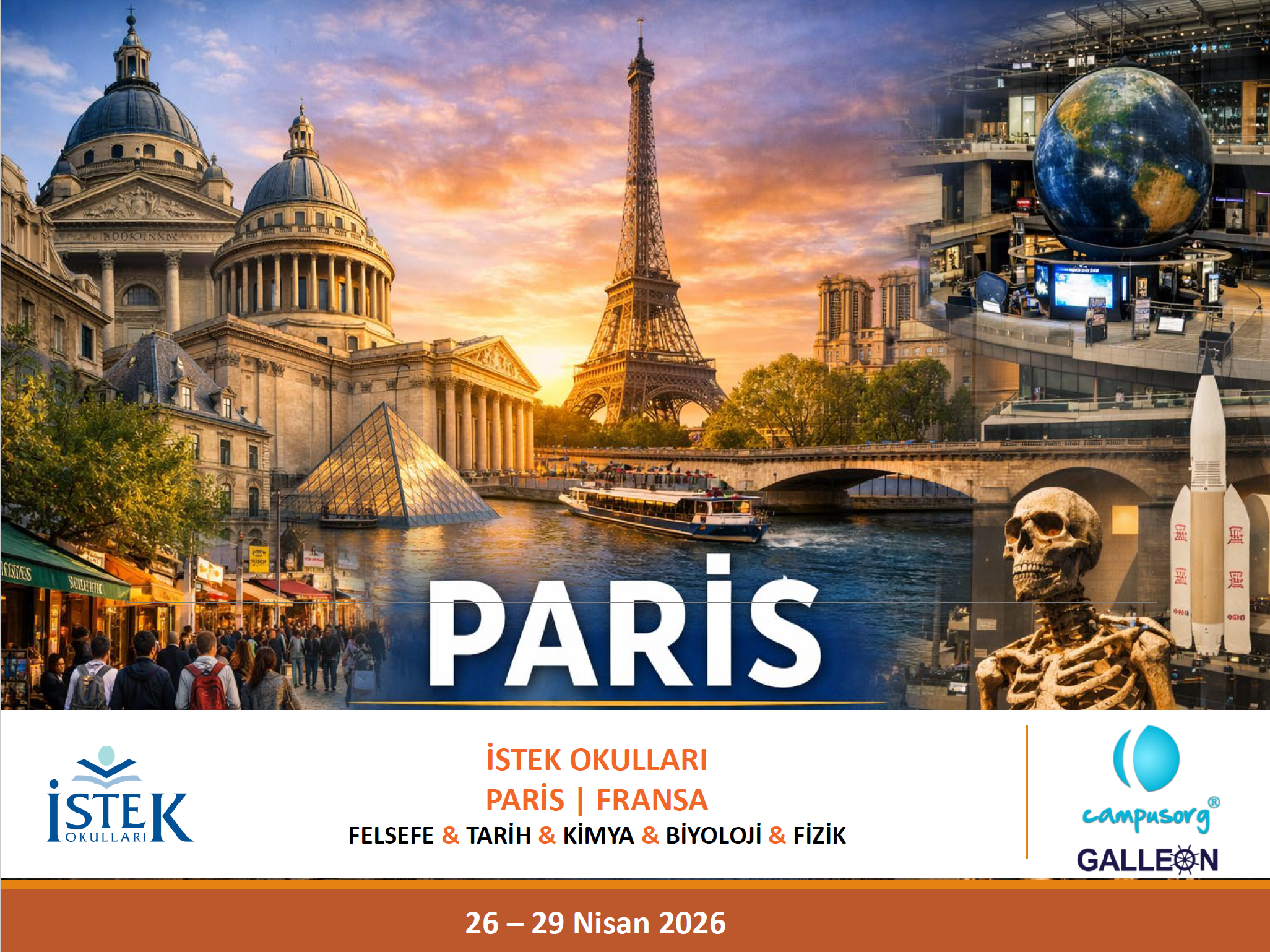 İSTEK Okulları | Paris Gezisi | Felsefe Tarih Fizik Kimya Biyoloji